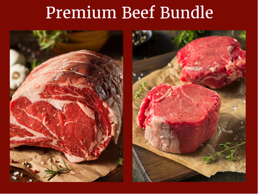 Premium Beef Bundle (Ribeyes/Rib Roast and Filet Mignon)